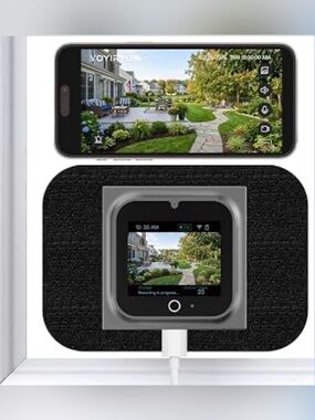 5MP Window Camera with 2" Screen, Motion-Wake Display, Person & Motion Detection